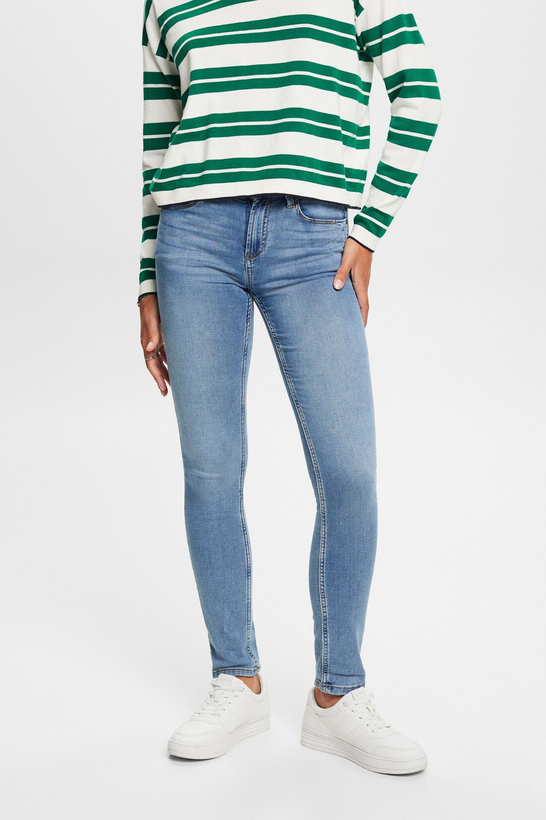 Stretch-Jeans aus Bio-Baumwoll-Mix