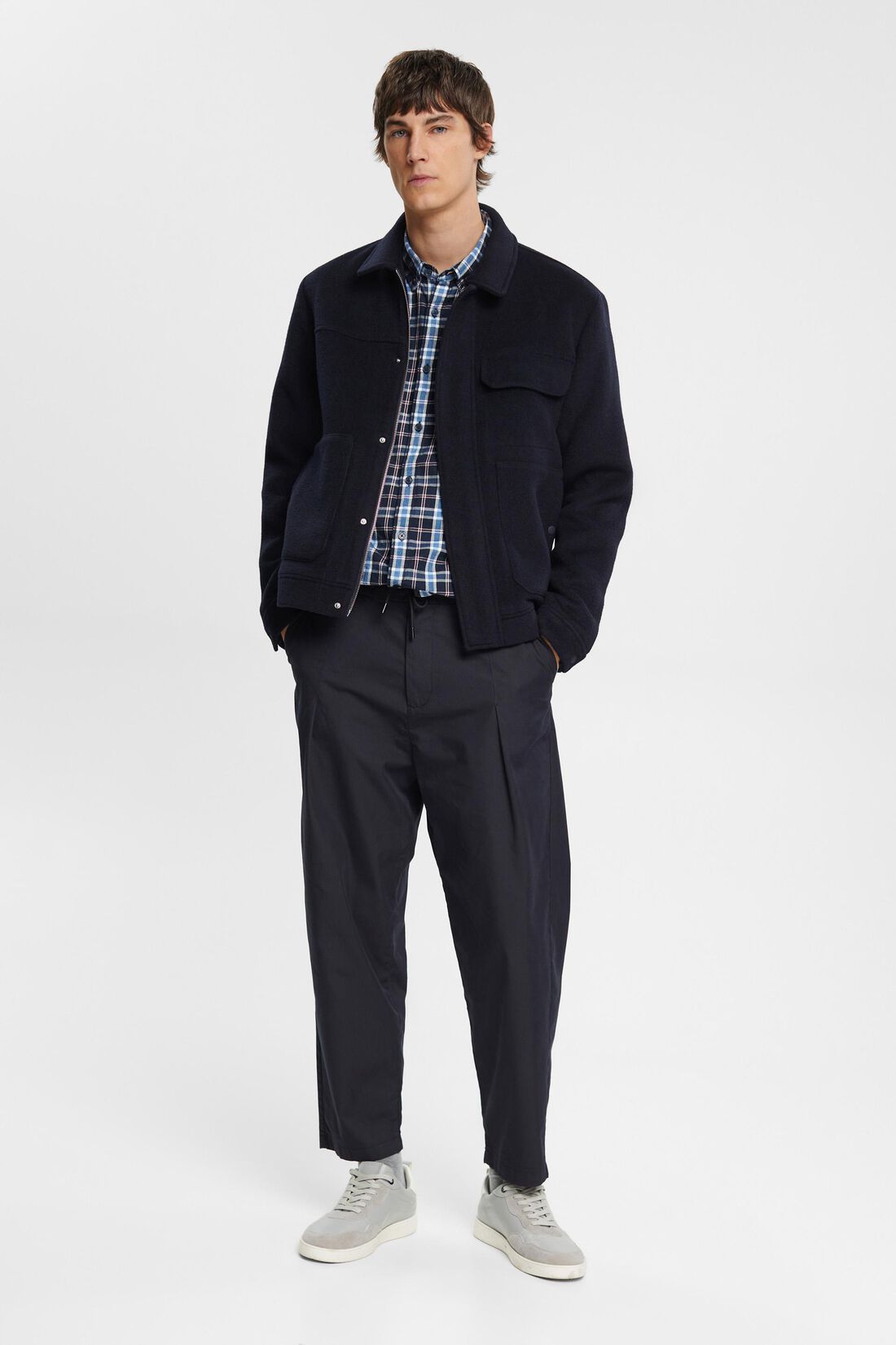 Button-Down-Hemd mit Karos