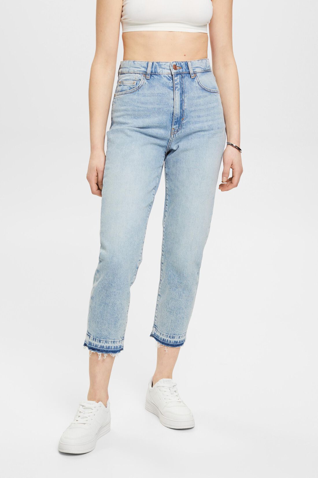 Fransen-Jeans im 90er-Look, High-Rise