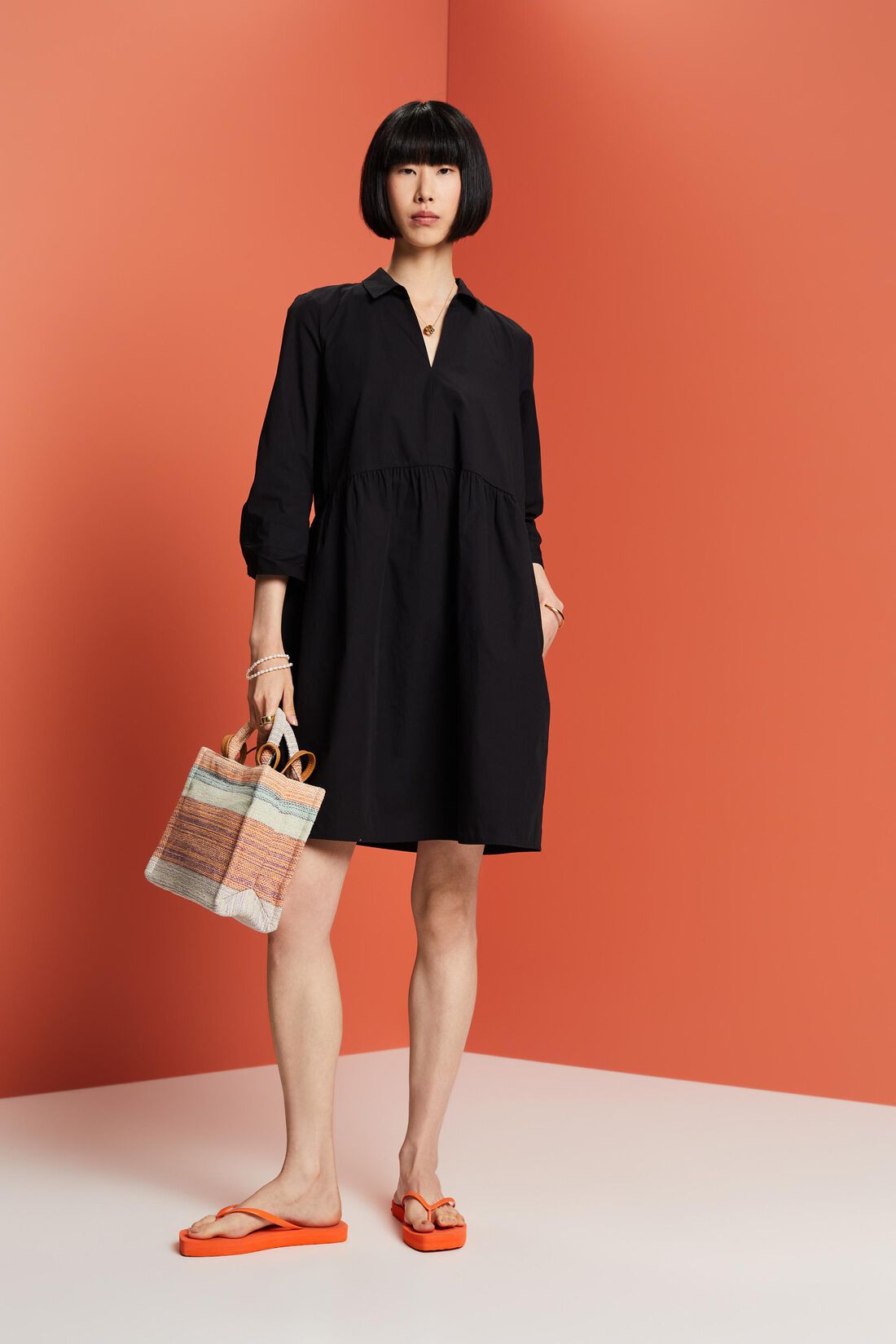 A-Linien-Kleid aus Bio-Baumwolle