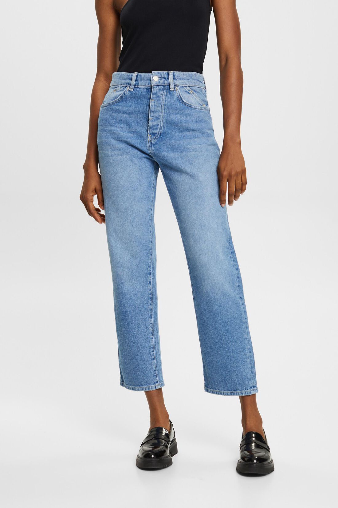 High-Rise-Jeans im Dad Fit