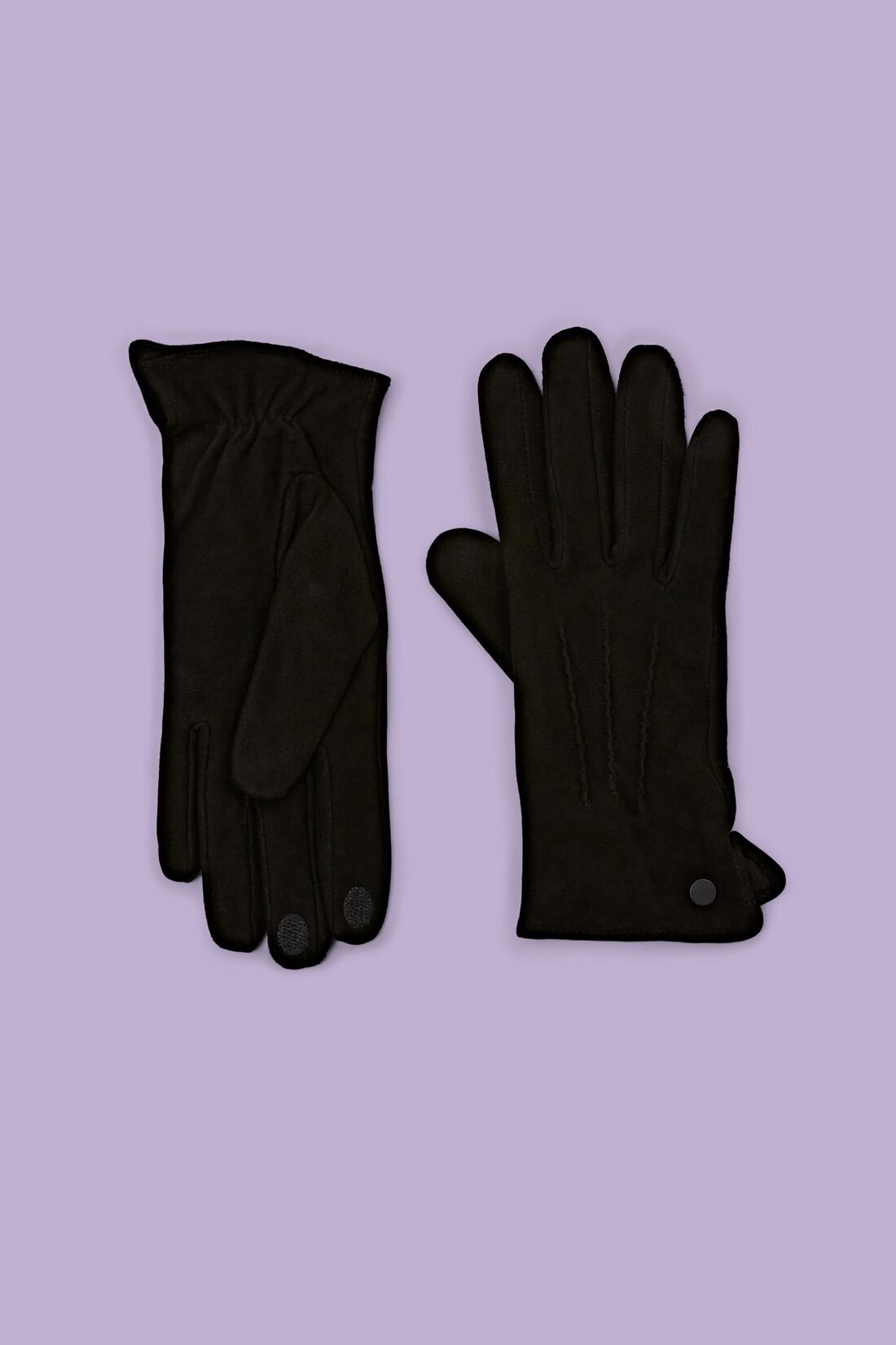 Rauleder-Handschuhe mit Touchscreen-Funktion