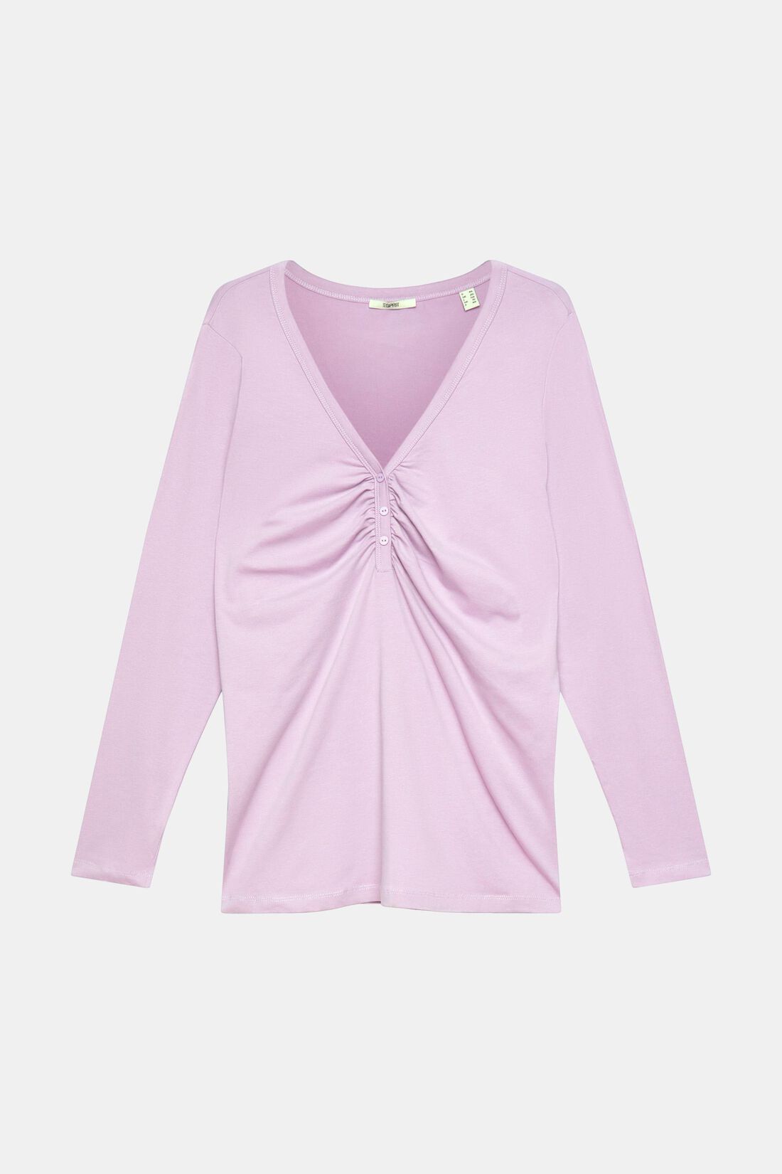 CURVY Longsleeve mit gerafftem Detail