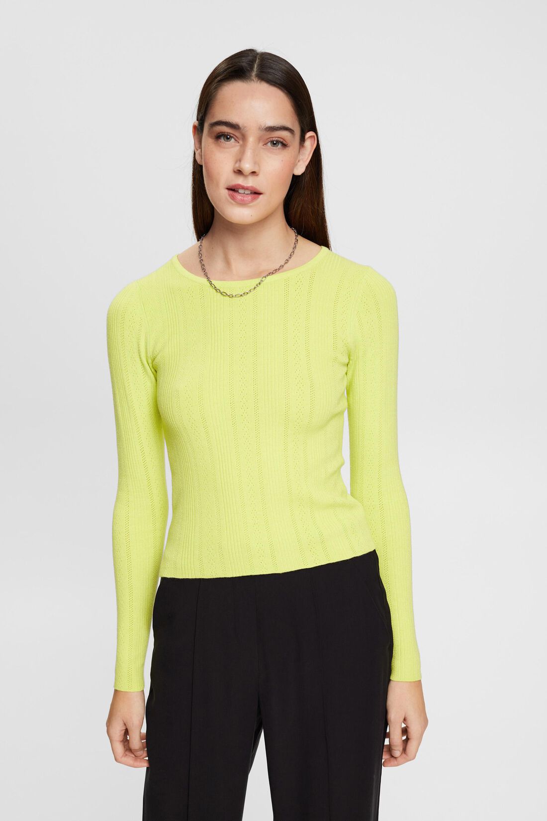 Pullover im Ajour-Stil
