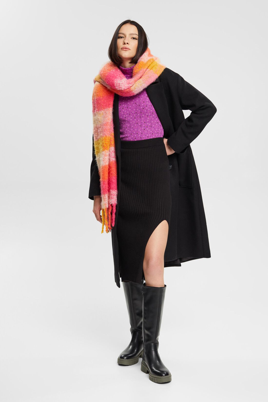 Longsleeve mit Muster, 100% Baumwolle