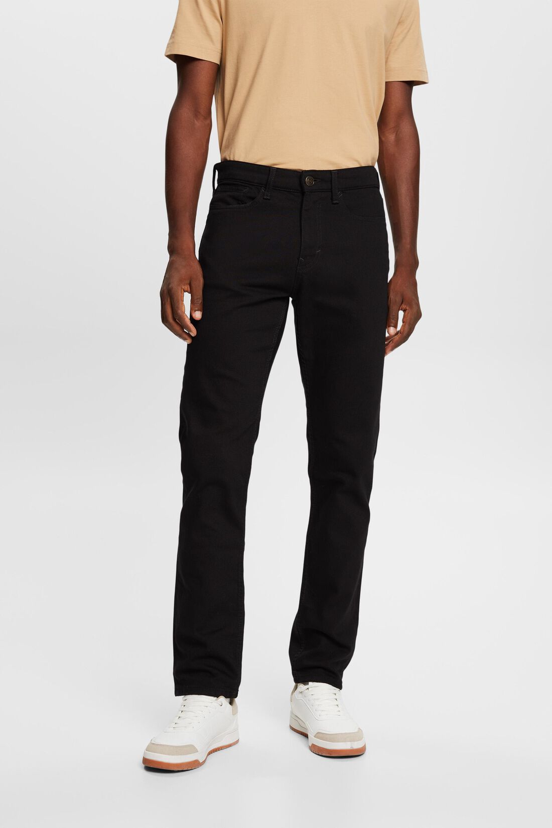 Schmale Jeans mit mittlerer Bundh&ouml;he
