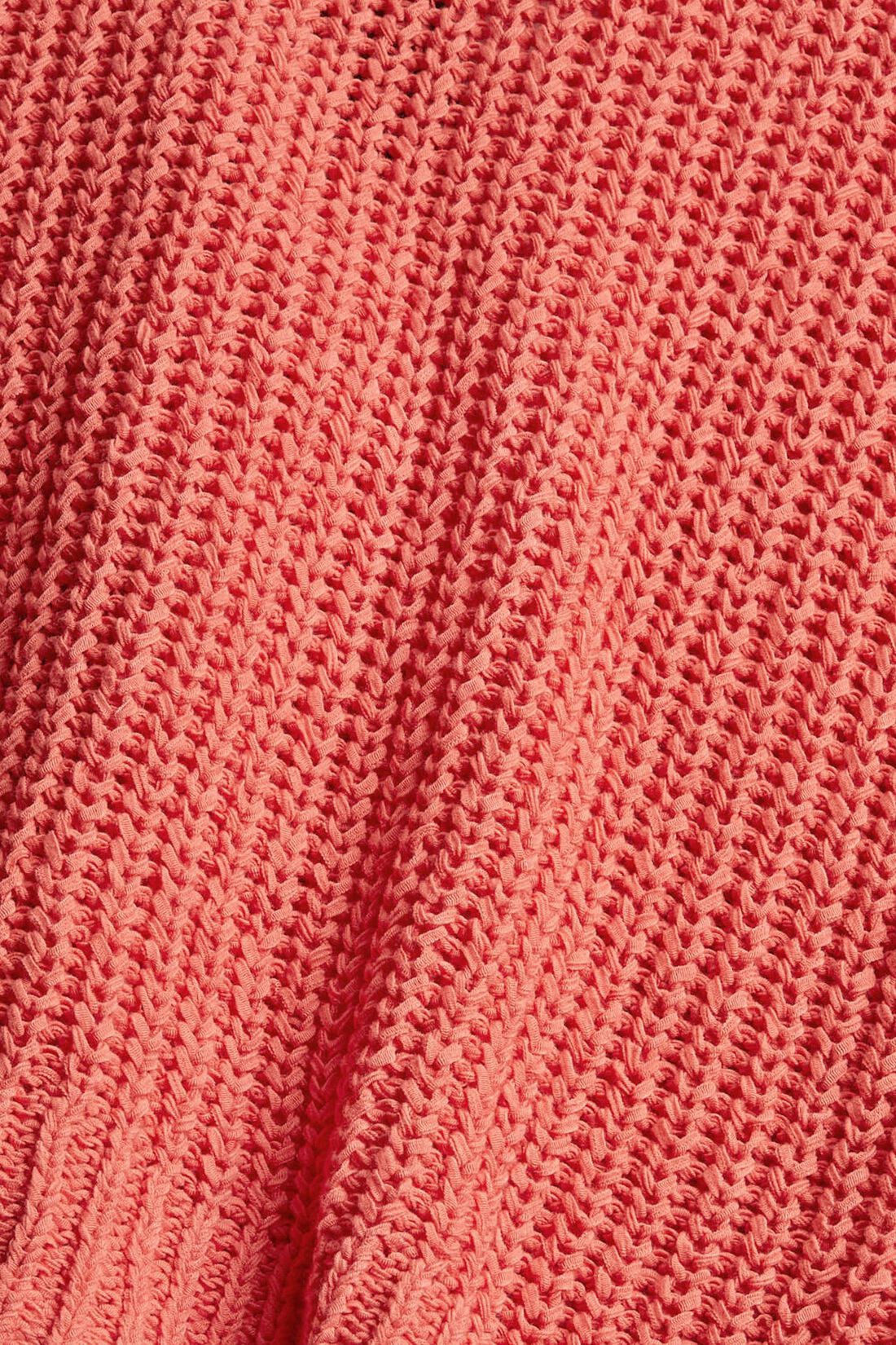 Cardigan aus B&auml;ndchengarn, Baumwoll-Mix