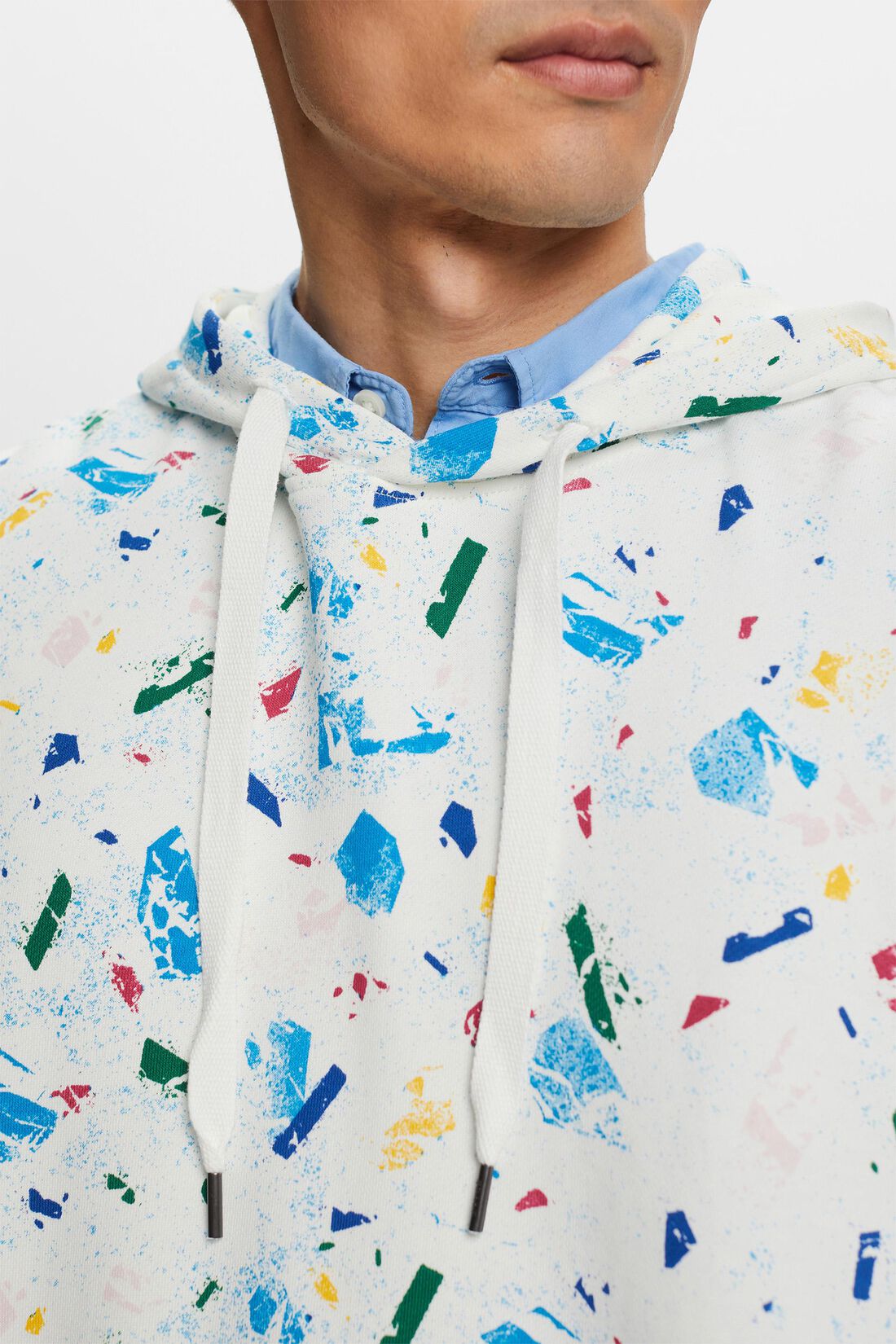 Hoodie aus Bio-Baumwolle mit Print