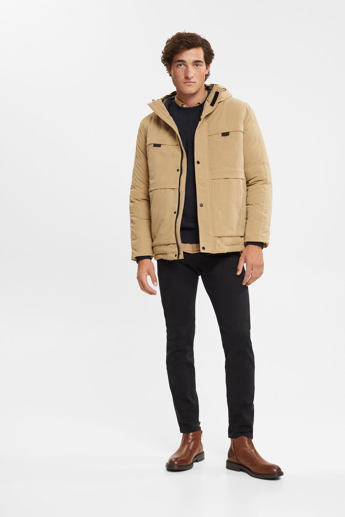 Jacke mit Tunnelzug-Kapuze
