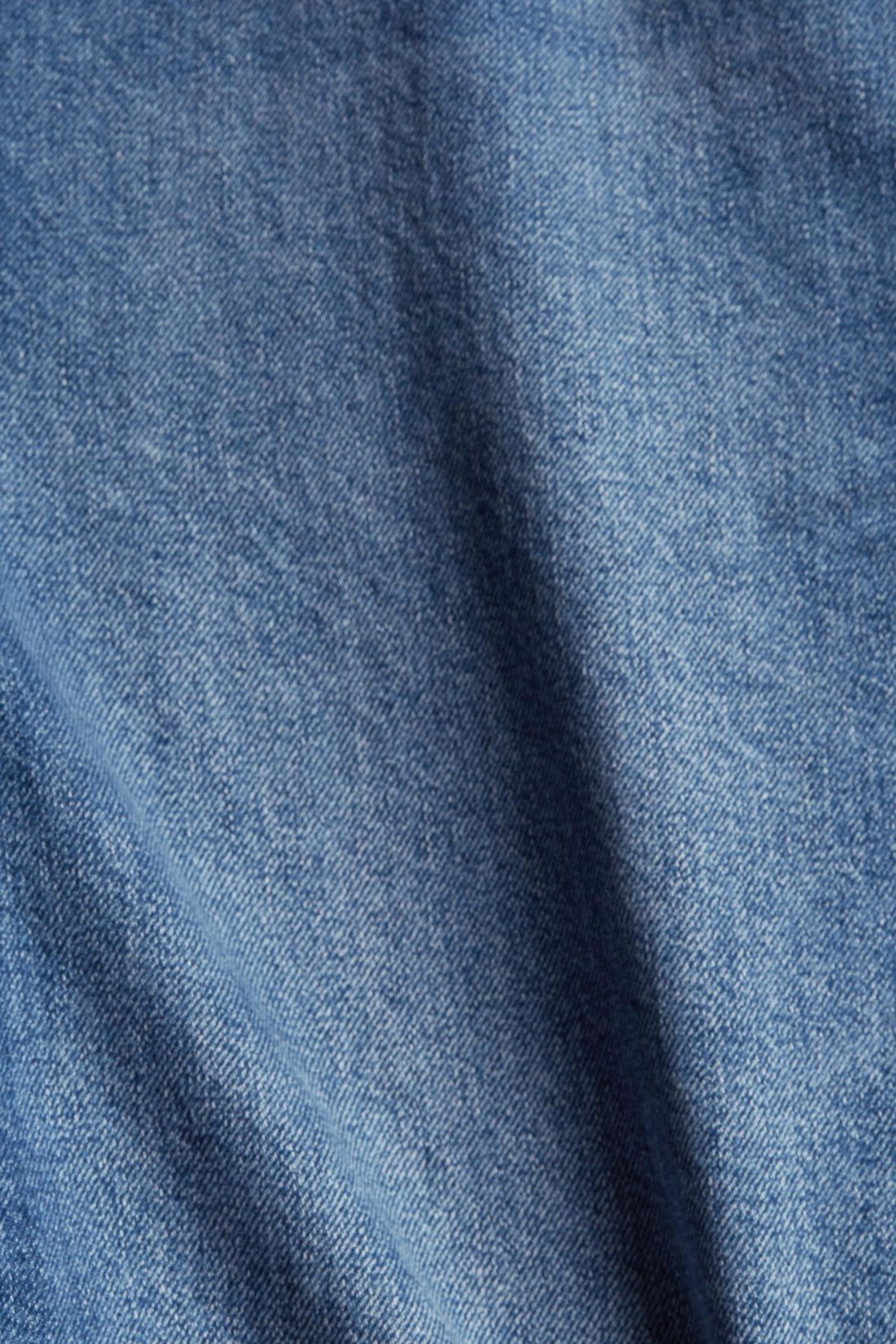 Jeans-Shorts mit verl&auml;ngertem Bein
