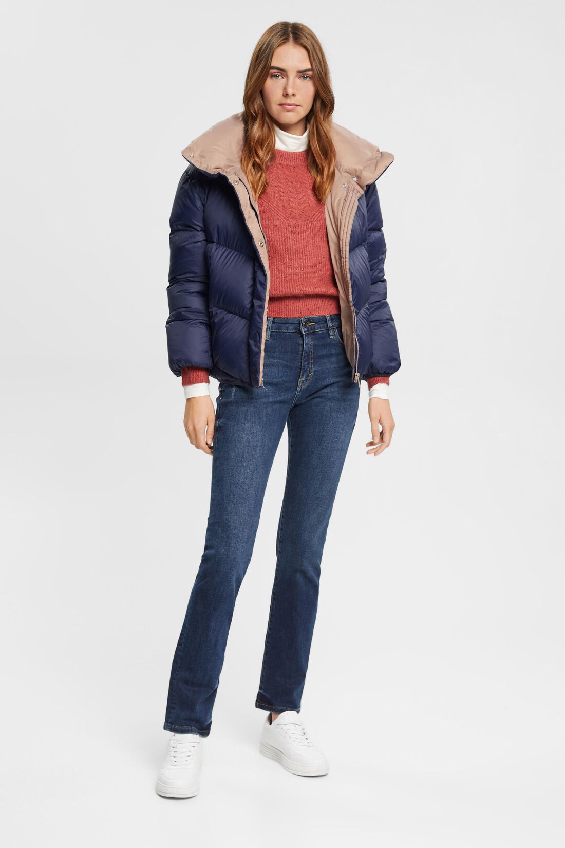 Jeans mit geradem Bein und mittlerer Bundh&ouml;he
