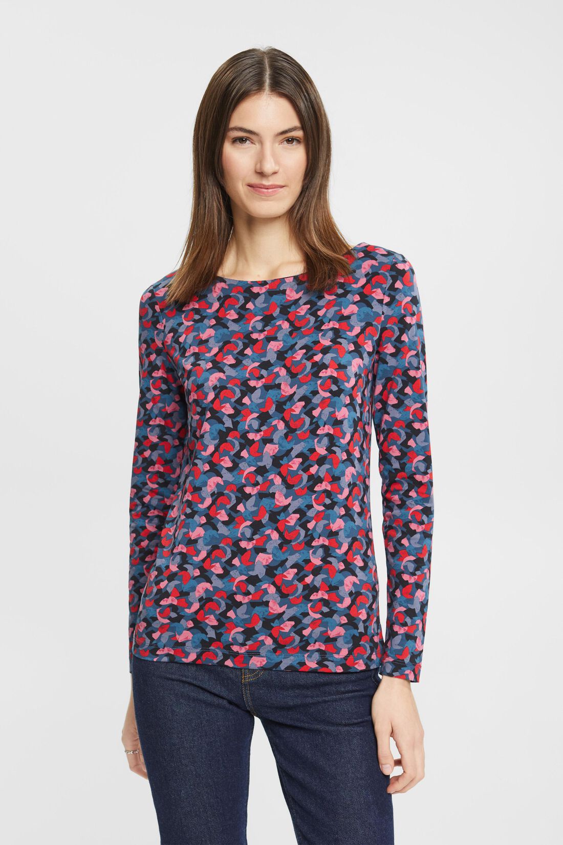 Longsleeve mit mehrfarbigem Print