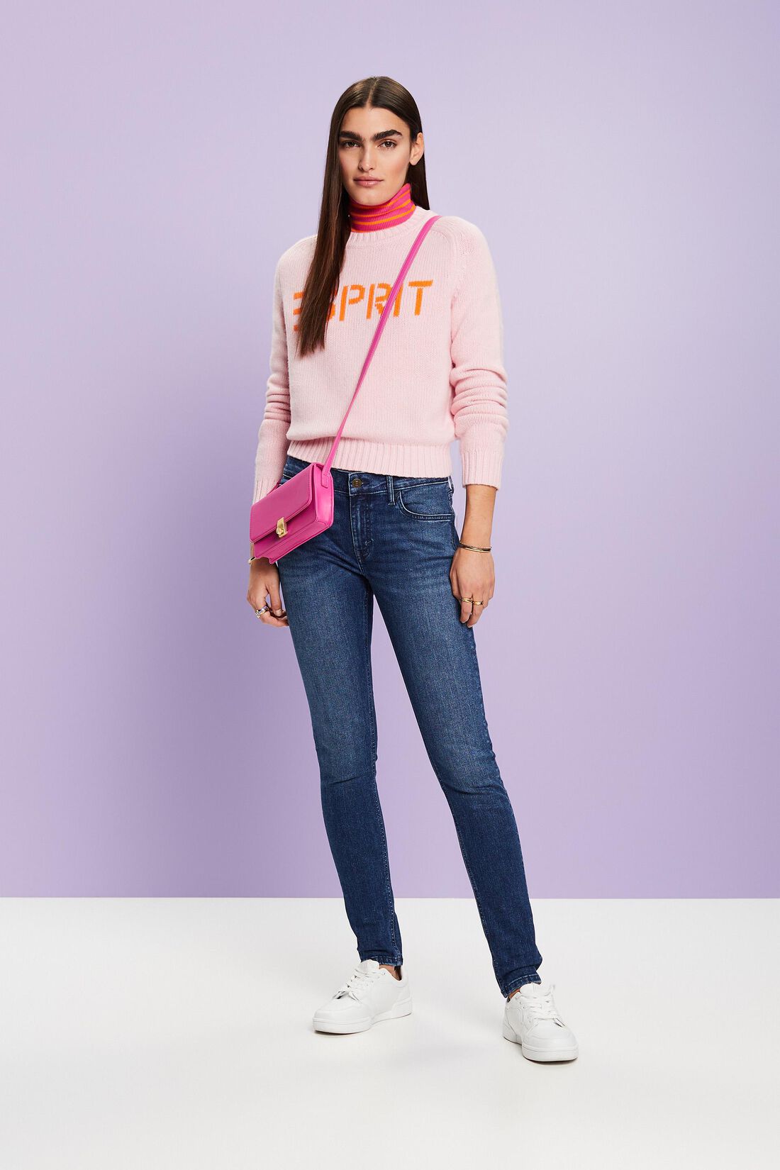 Skinny Jeans mit mittlerer Bundh&ouml;he
