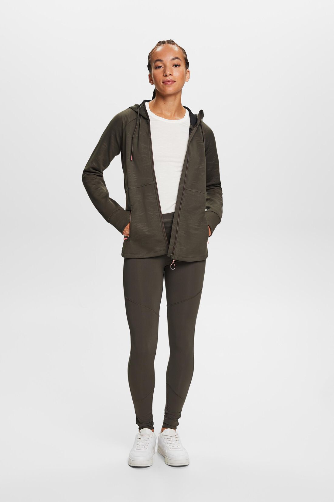 Gemusterte Active-Trainingsjacke, E-DRY