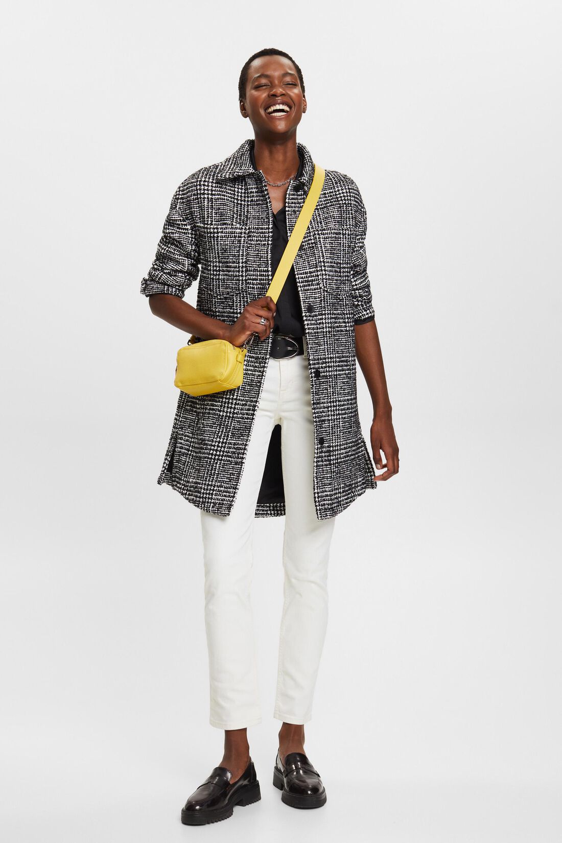 Mid-Rise-Jeans mit geradem Bein