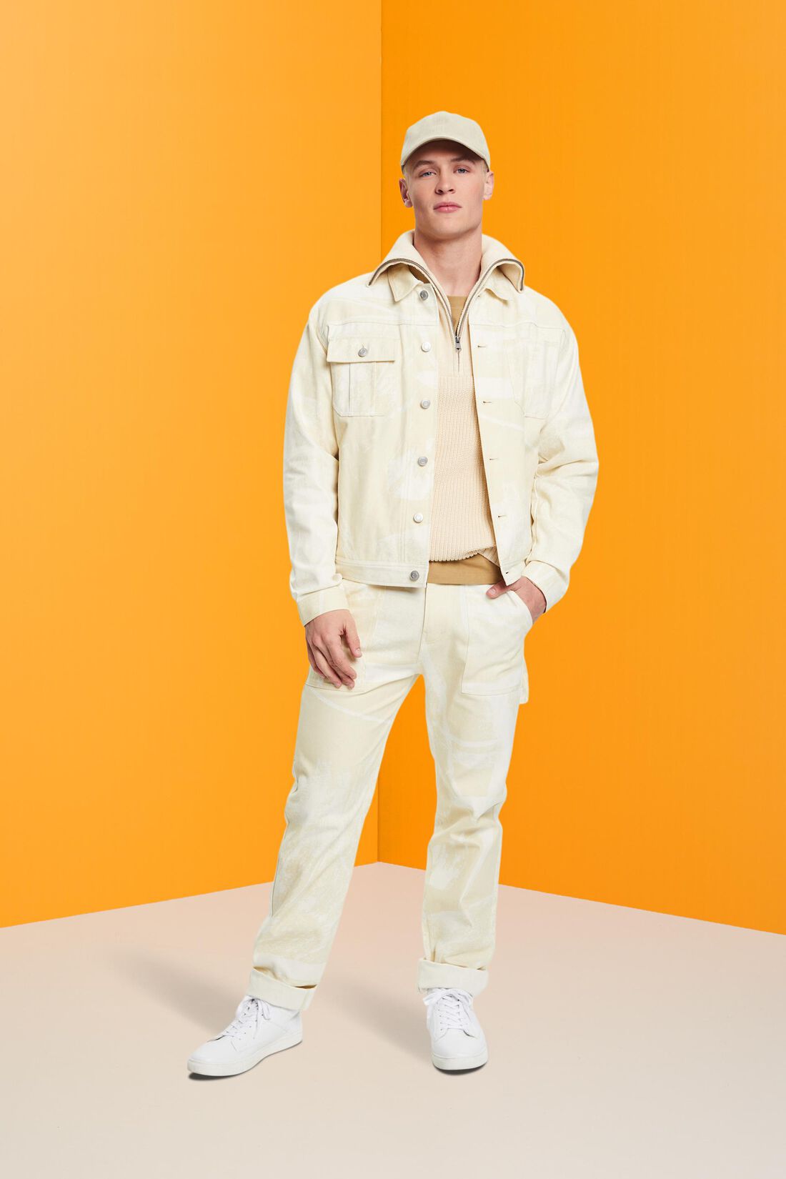 Gemusterte Truckerjacke