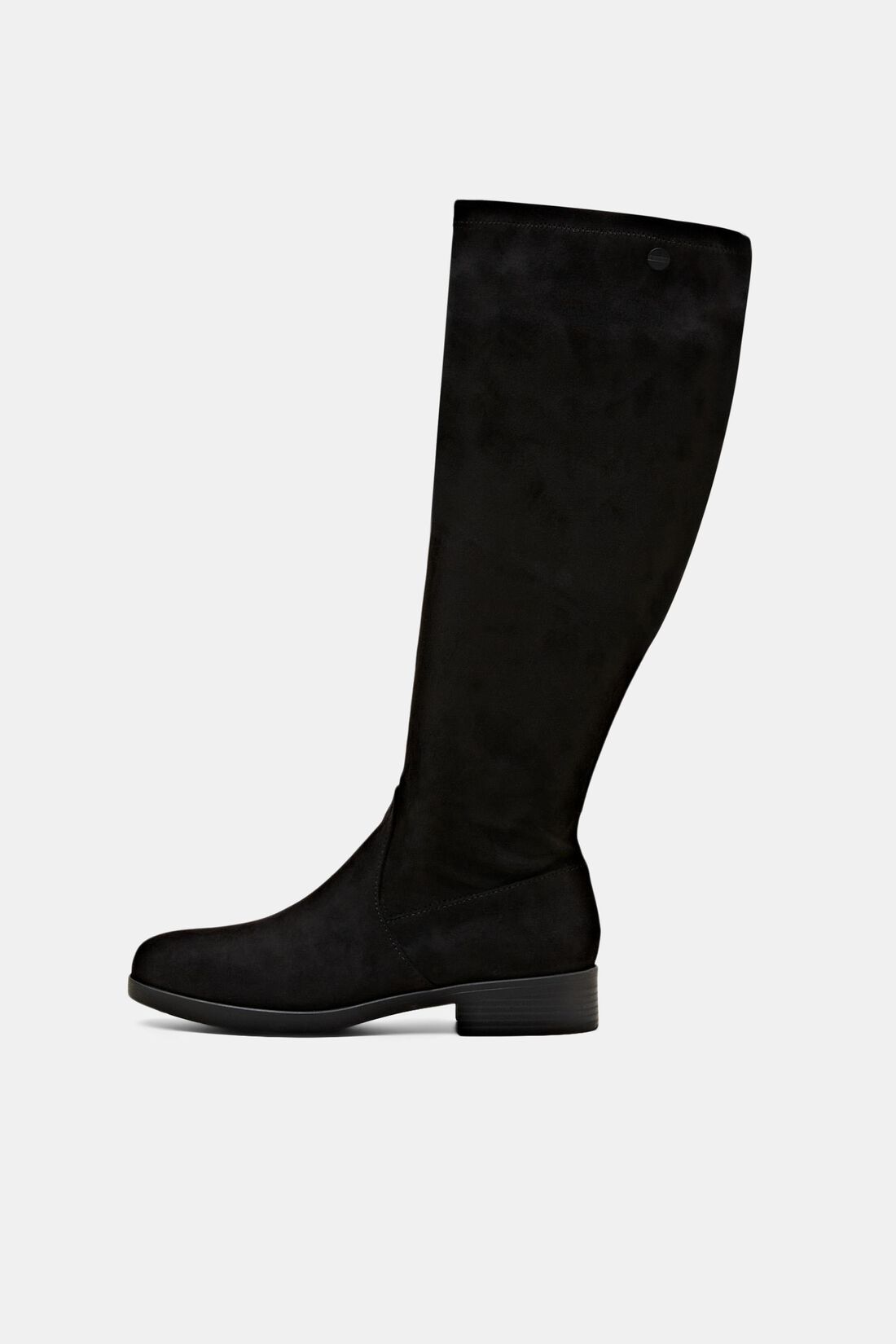 Kniehohe Boots in Wildlederoptik