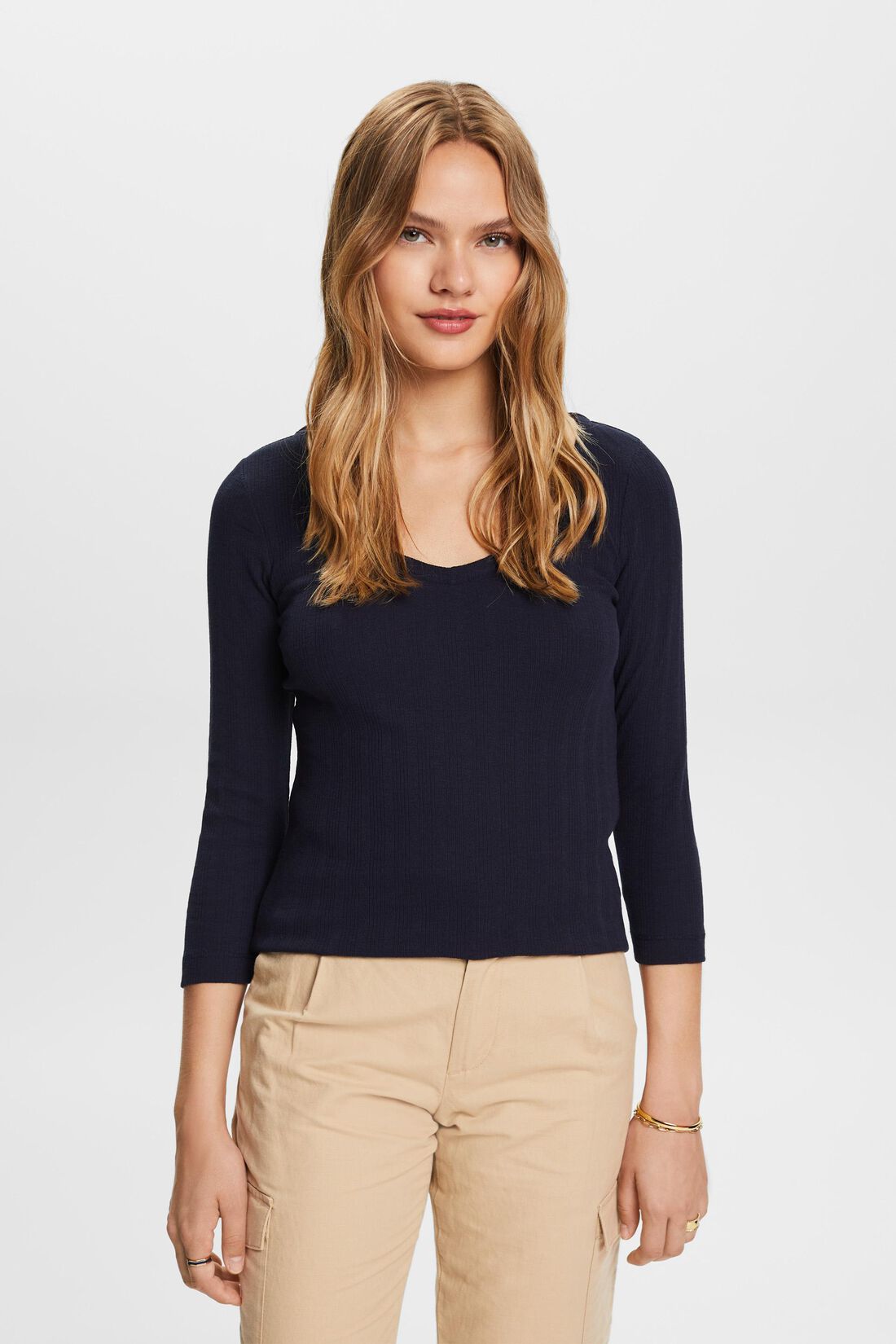Longsleeve im Pointelle-Design