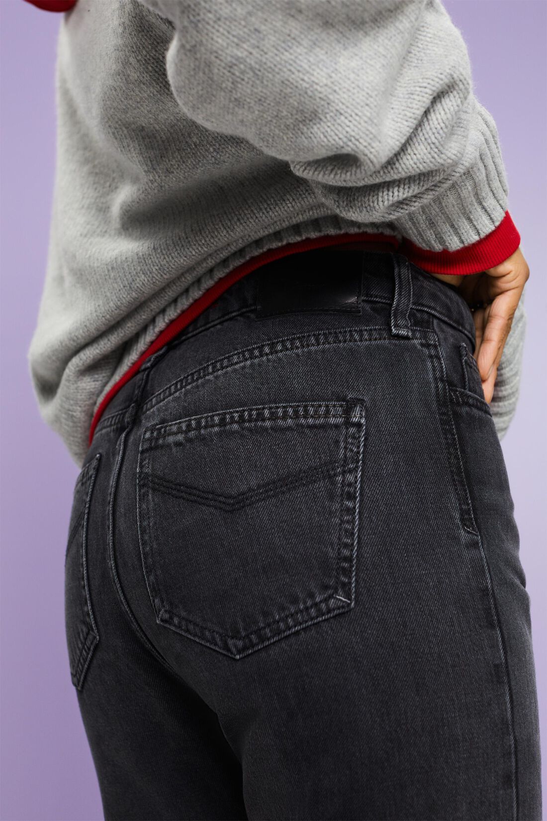 Retro-Jeans mit gerader Passform und hohem Bund