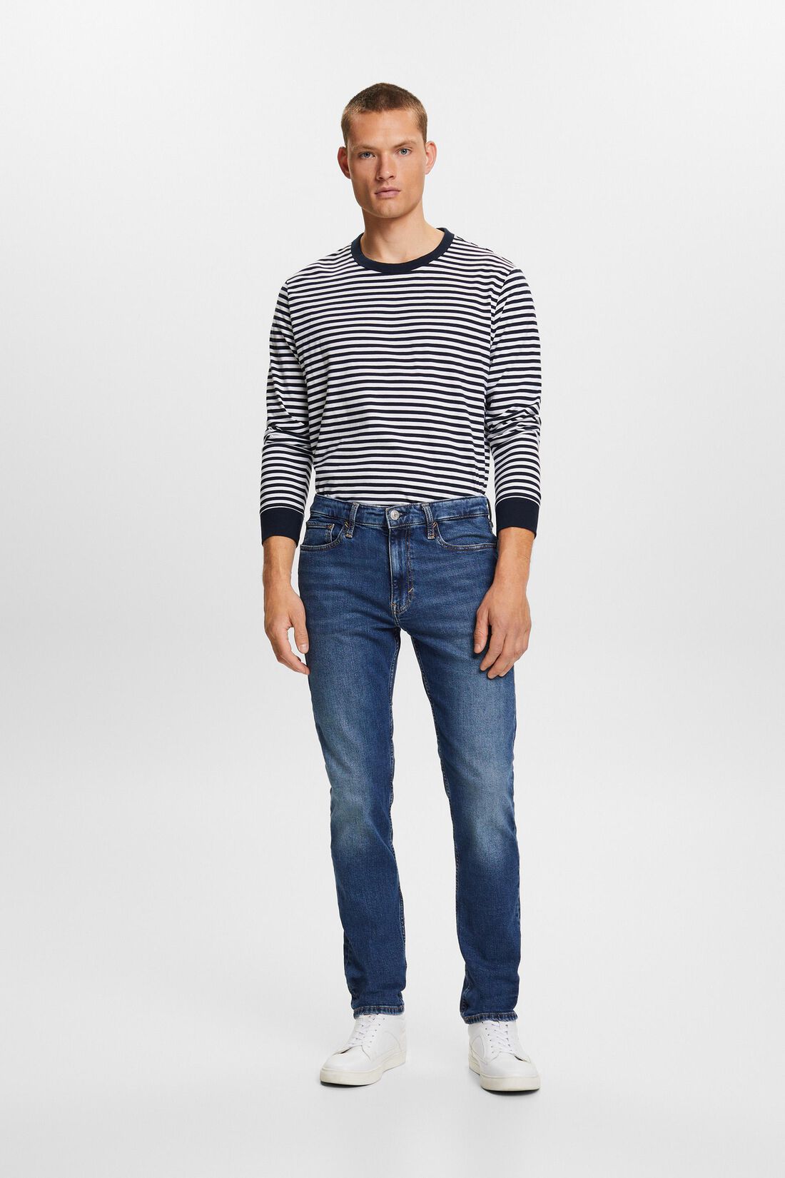 Recycelt: Jeans mit gerader Passform