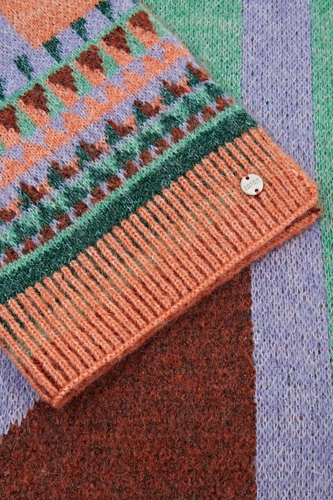 Gemusterter Schal aus Mohair-Mix