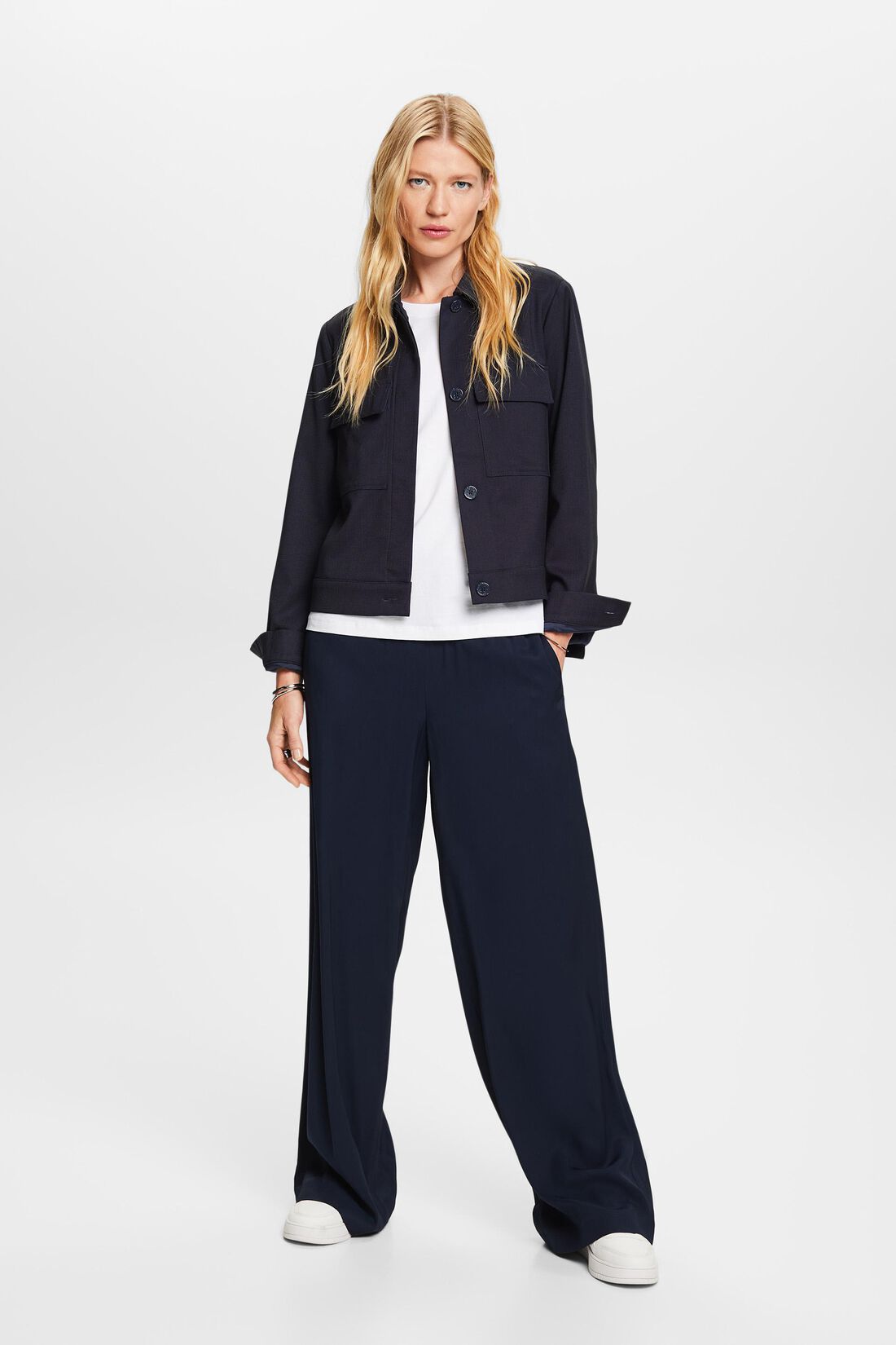 Jacke in Boxy-Silhouette