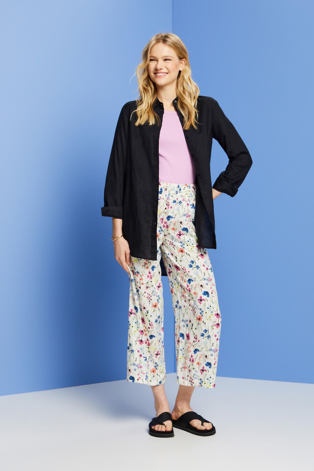 Pull-on-Culotte mit Print
