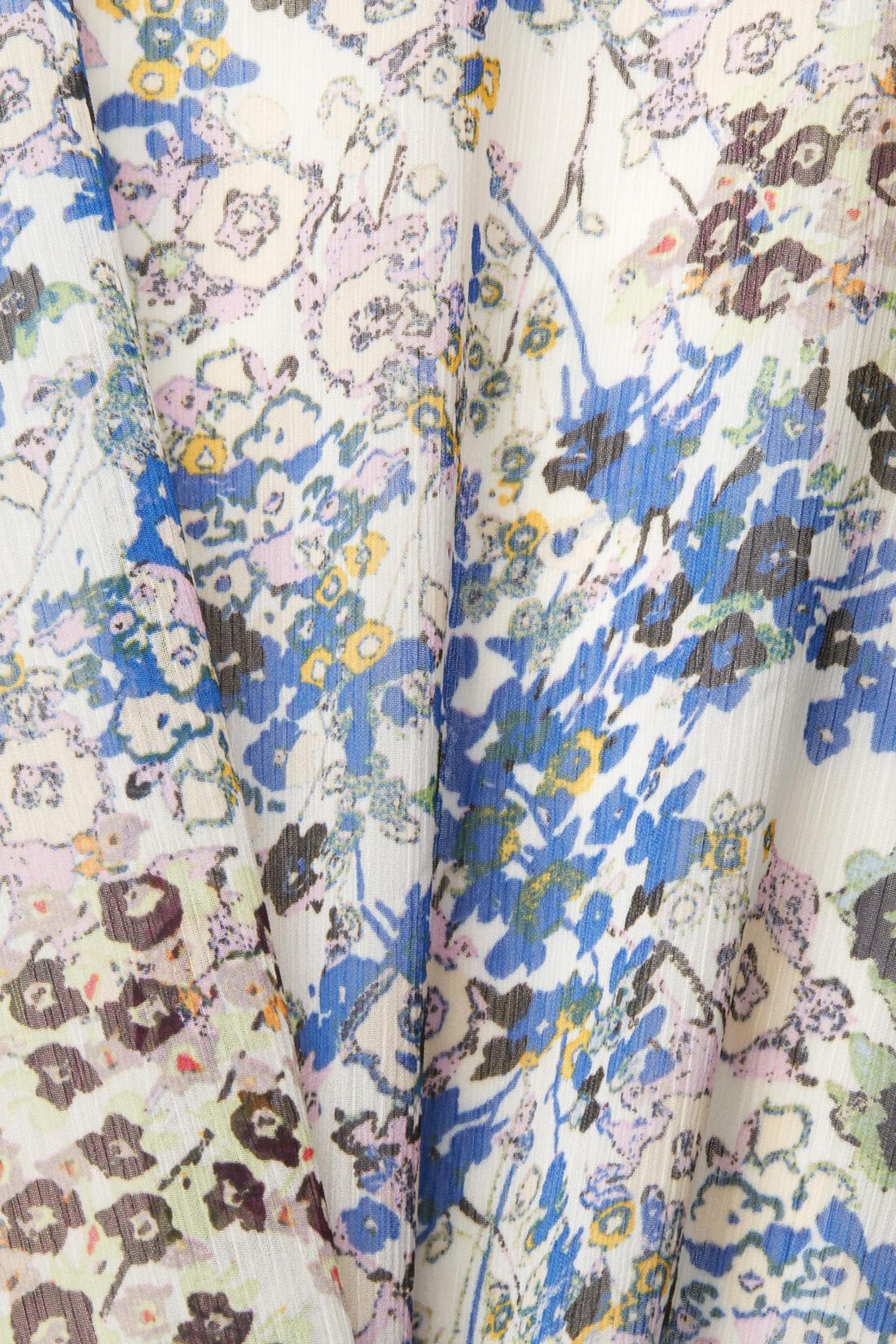 Cr&ecirc;pe-Kleid mit Millefleurs