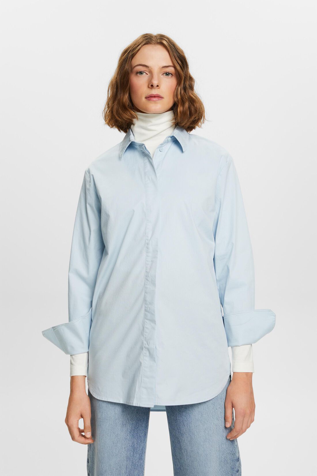 Hemdbluse in lockerer Passform