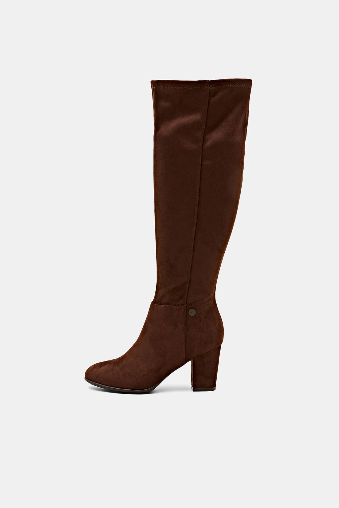 Kniehohe Boots in Wildlederoptik