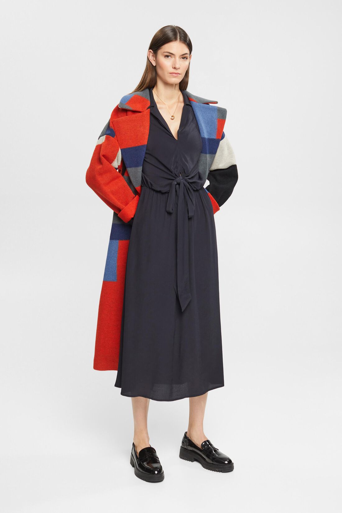 Midikleid mit Bindedetail