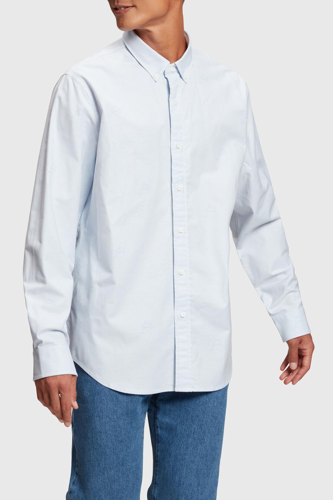 Relaxed-Fit-Oxfordhemd mit Allover-Print