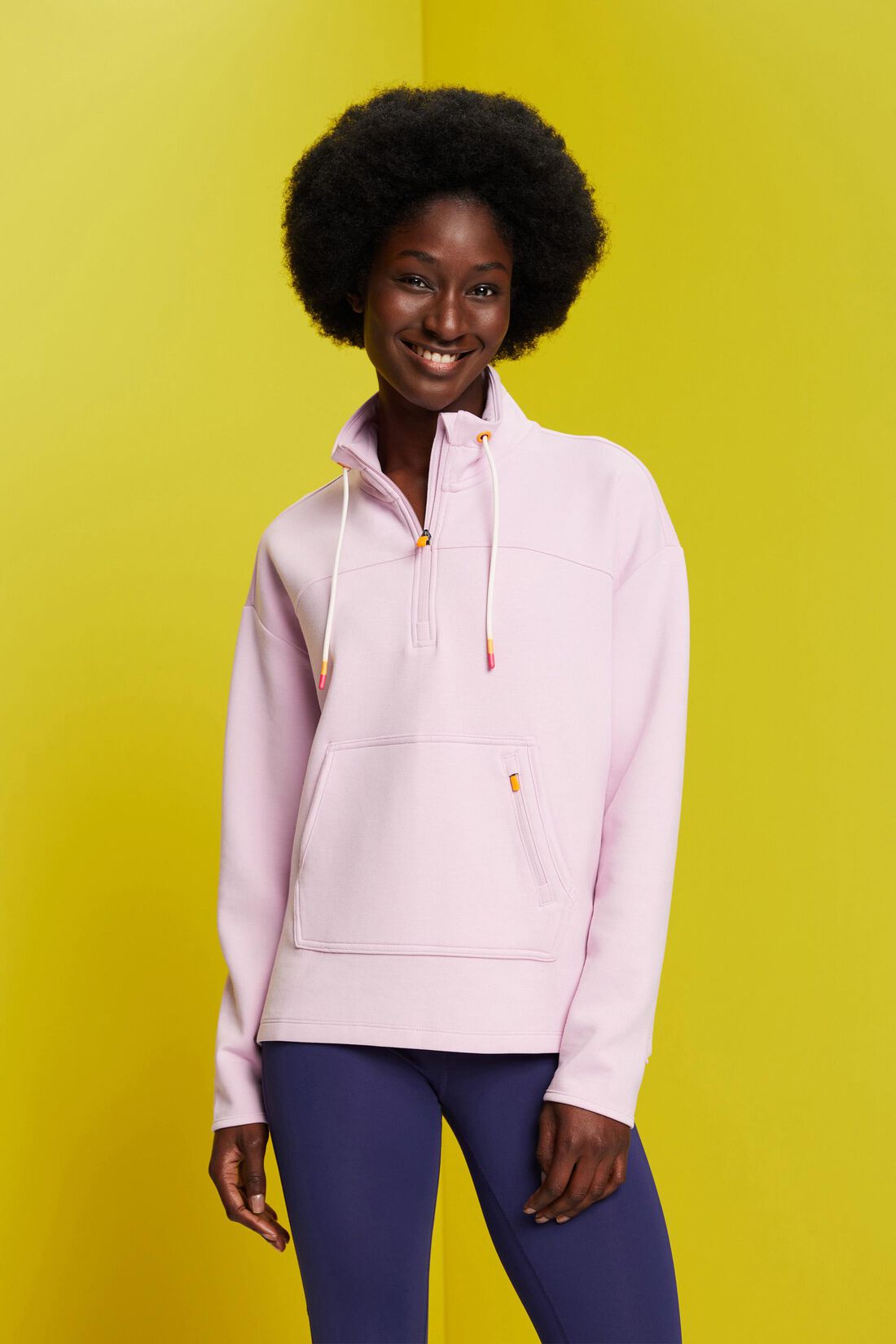 Sweatshirt mit Rei&szlig;verschluss, LENZING&trade; ECOVERO&trade;