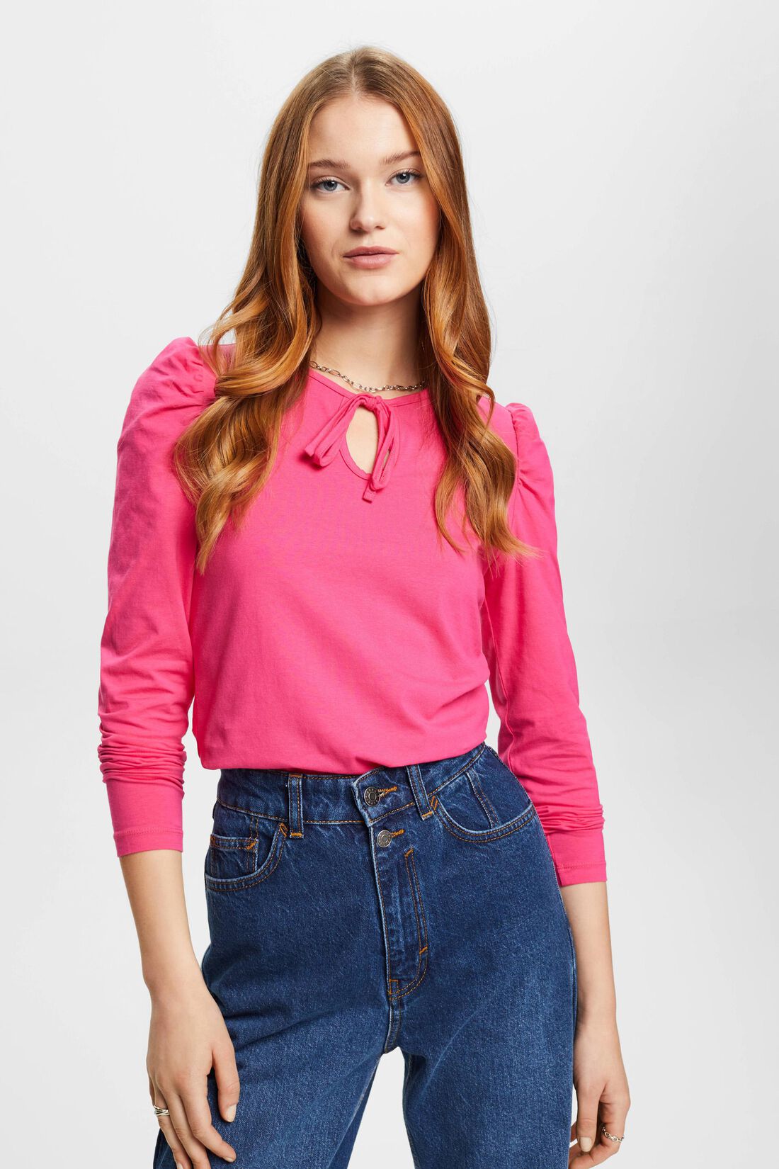 Longsleeve mit Keyhole-Detail