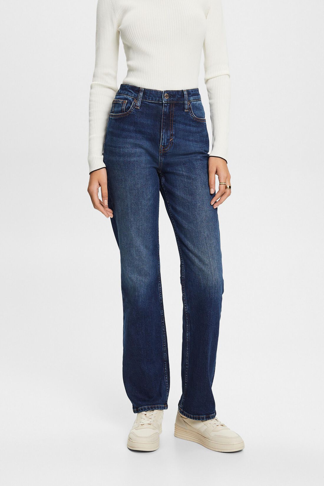 Retro-Jeans mit gerader Passform und hohem Bund