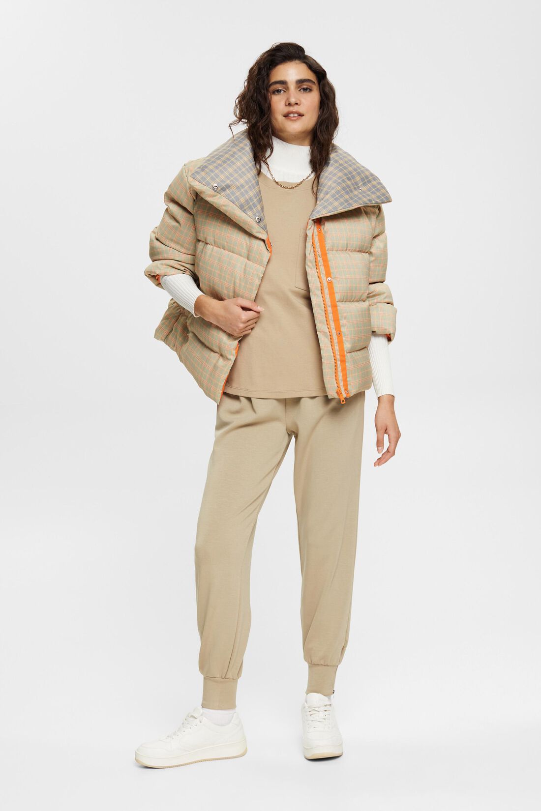 Karo-Pufferjacke