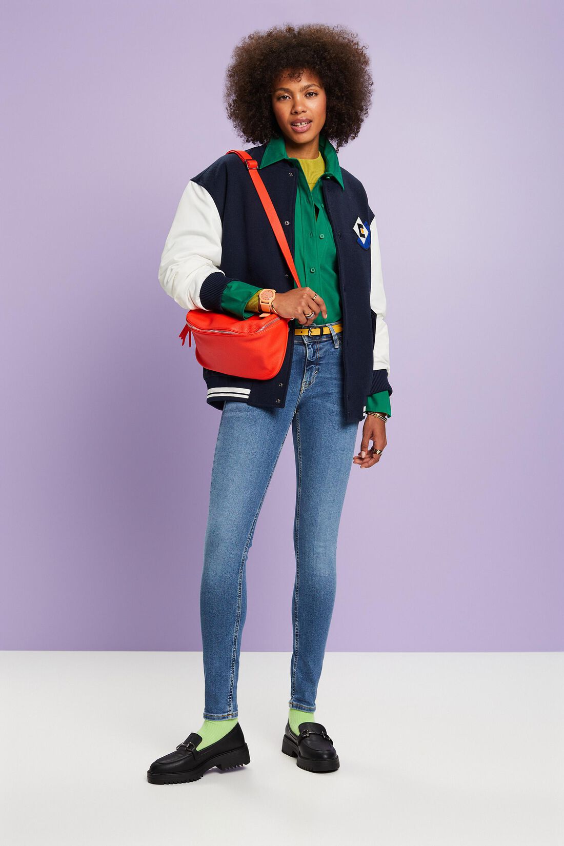 Skinny Jeans mit mittlerer Bundh&ouml;he