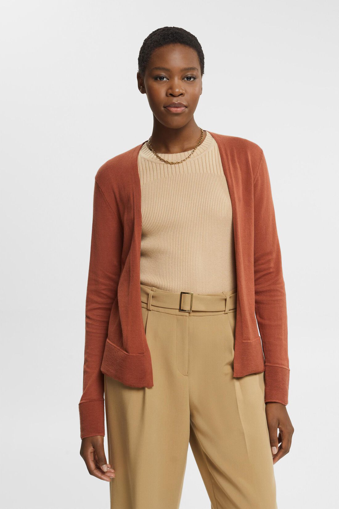 Offene Strick-Jacke