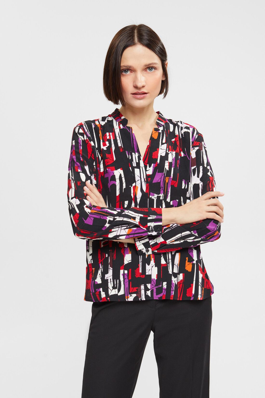 Bluse mit Muster, LENZING&trade; ECOVERO&trade;
