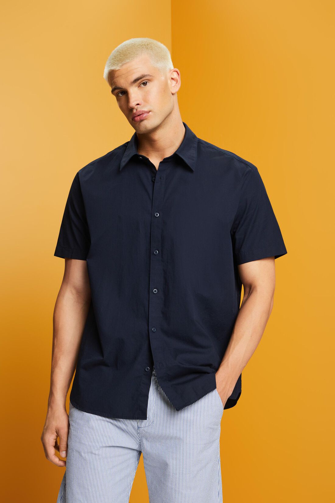 Kurz&auml;rmeliges Button-Down-Hemd