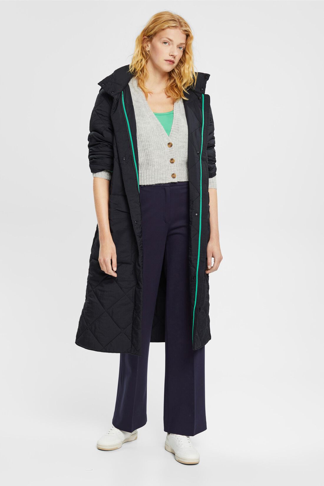 Cropped-Cardigan aus Wollmix