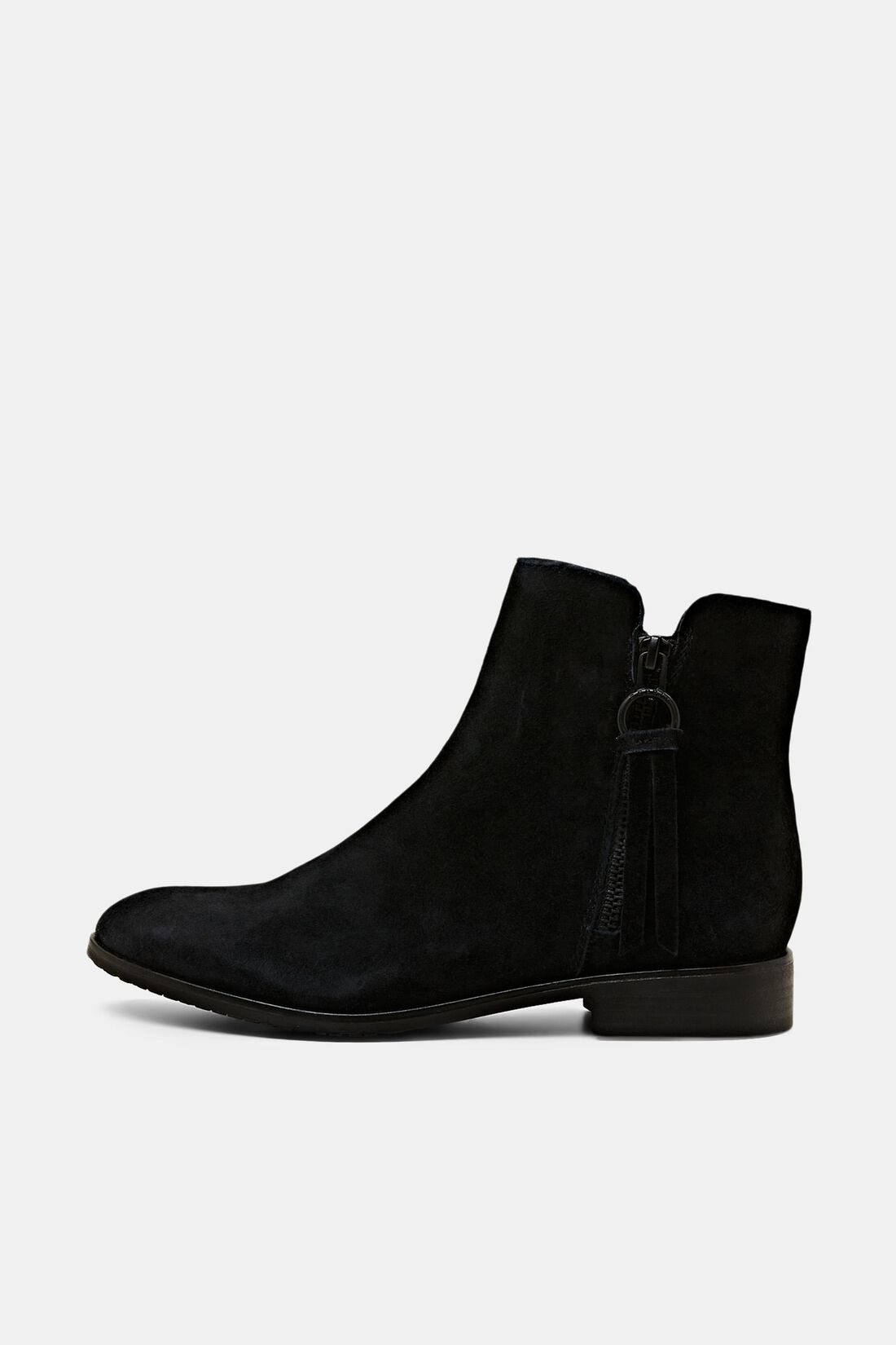 Rauleder-Boots mit Rei&szlig;verschluss