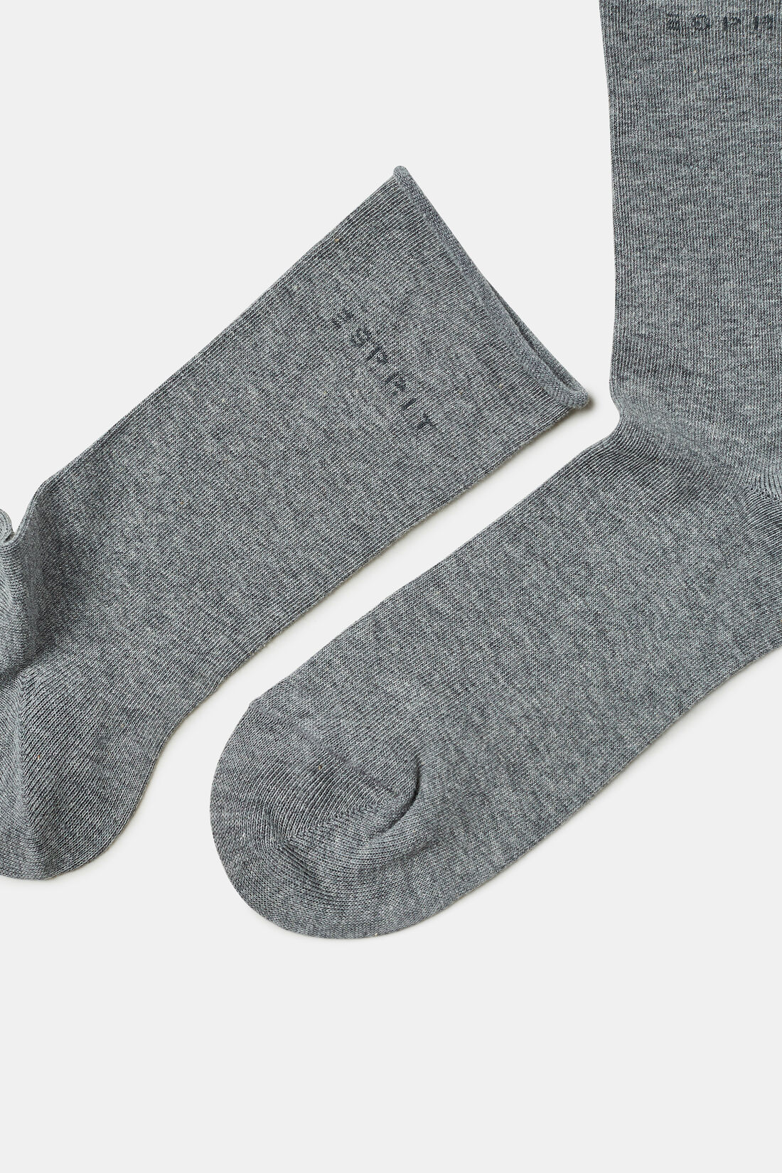 Doppelpack Socken mit Rollkanten, Bio-Baumwolle