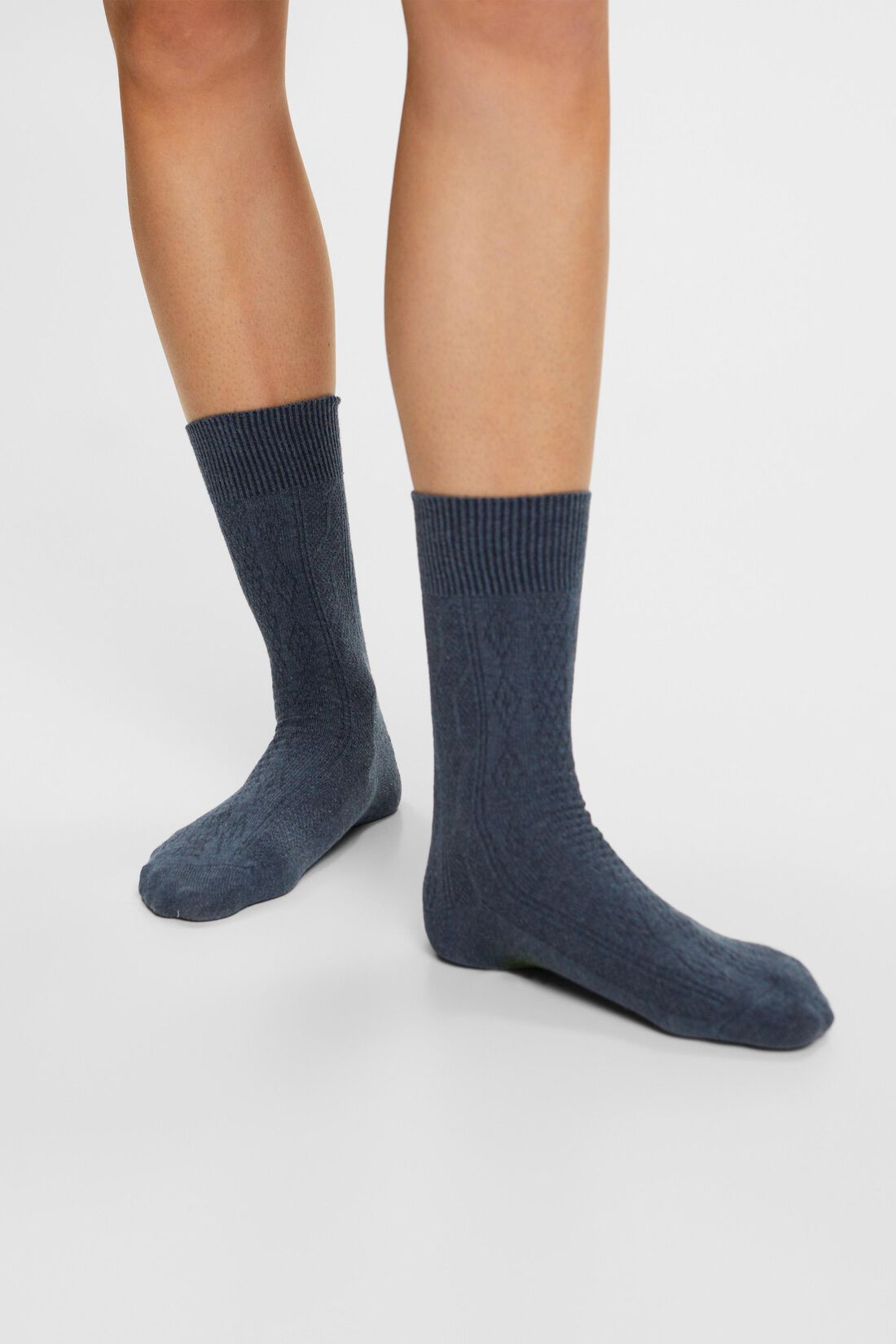 Socken aus Zopfstrick