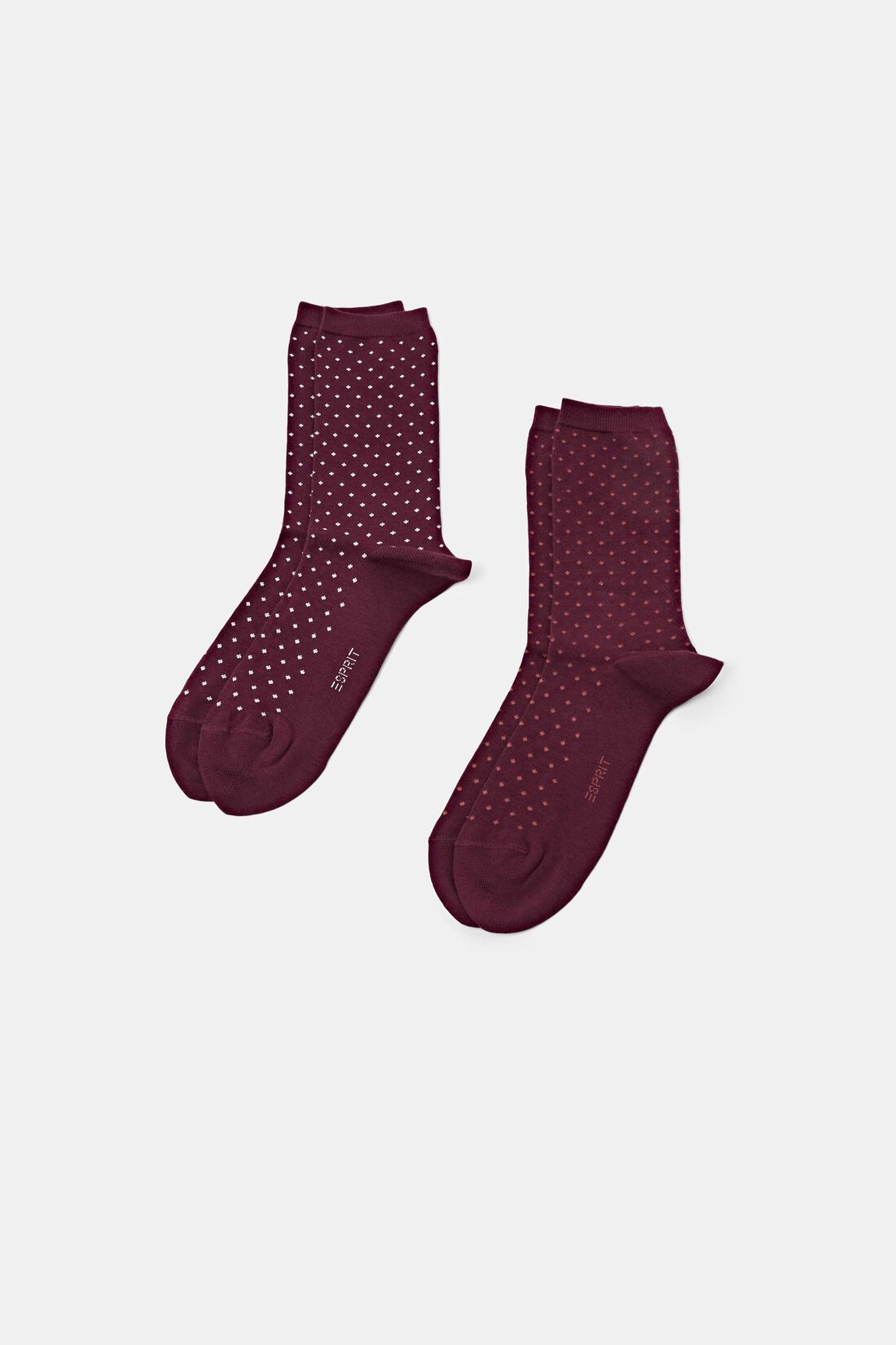 2er-Set Socken mit Polka Dots, Bio-Baumwolle