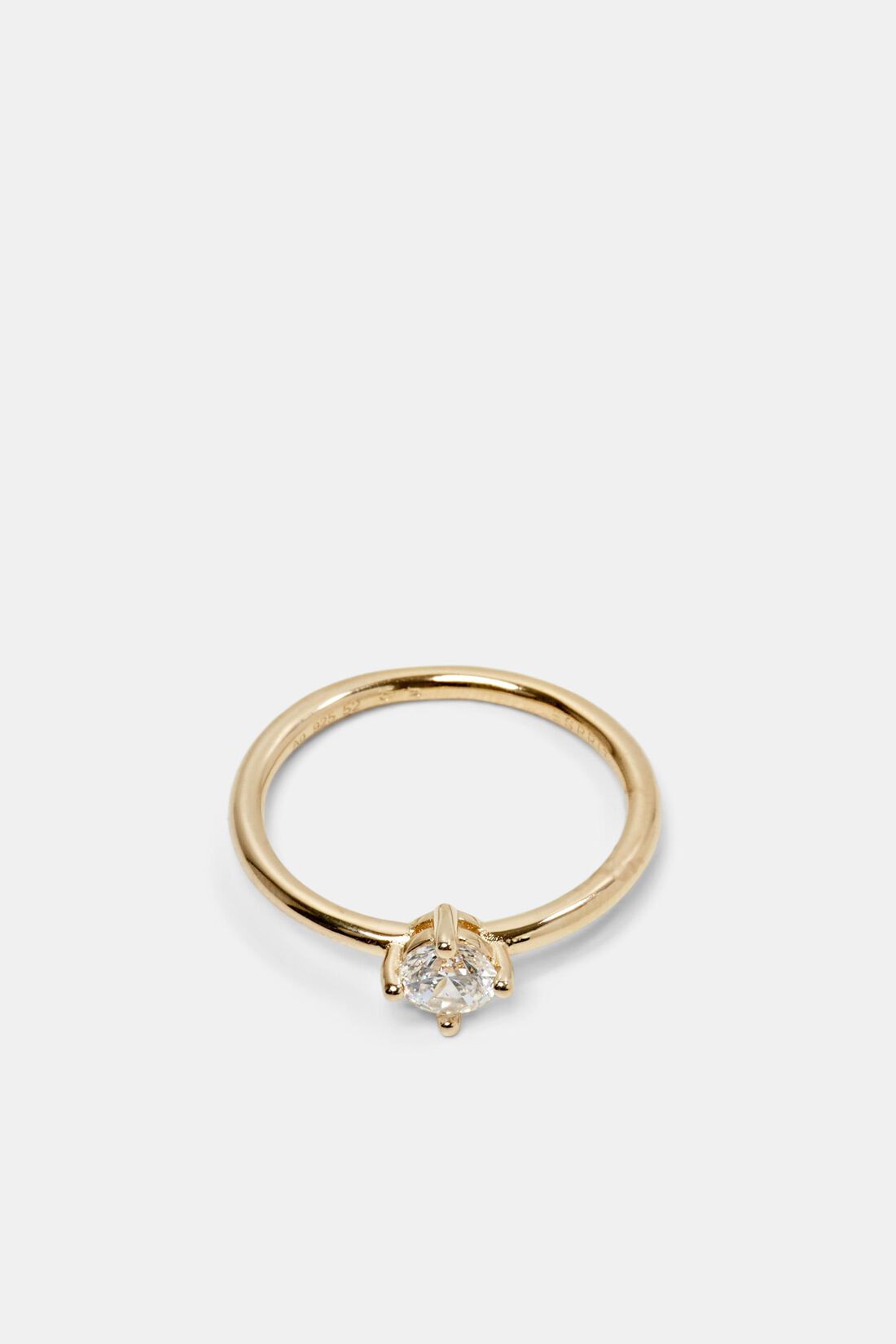 Sterlingsilber-Ring mit kubischem Zirkoniastein