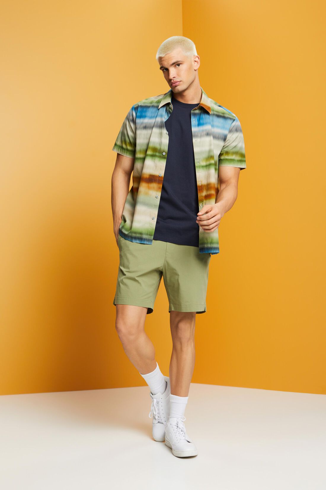 Button-Down-Hemd mit Print