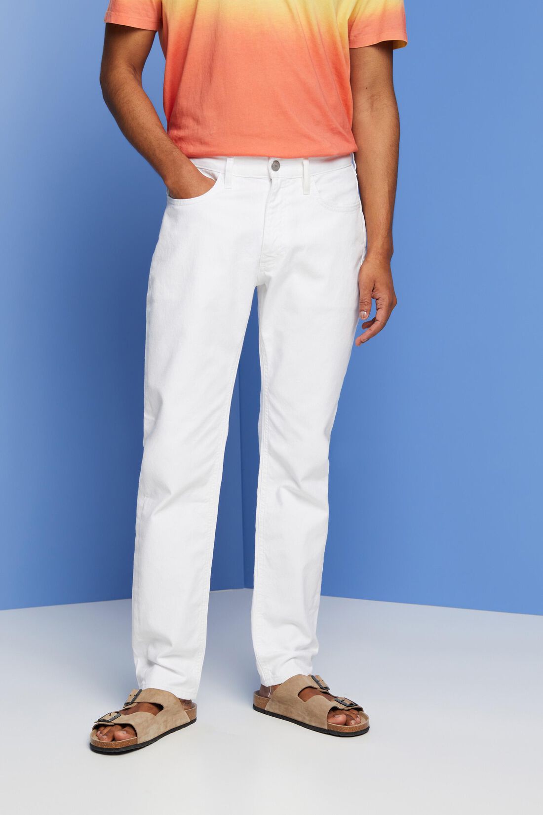 Wei&szlig;e Stretch-Jeans