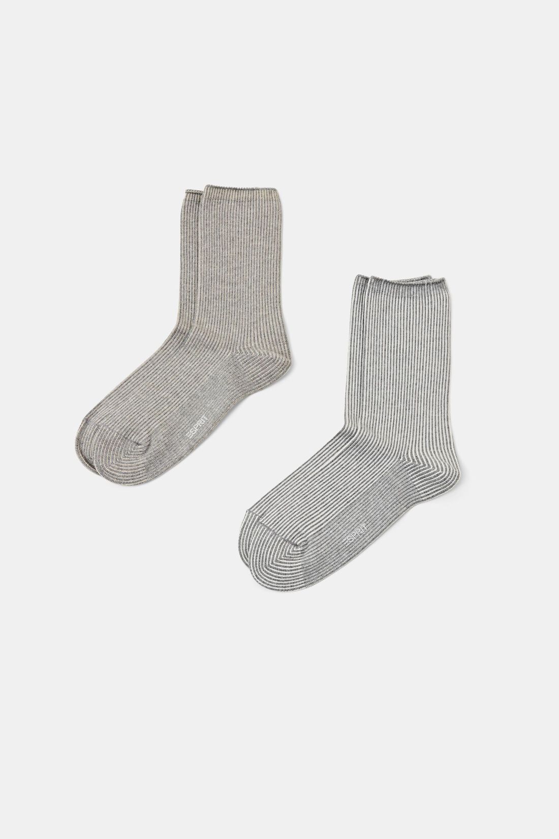 2er-Pack Grobstricksocken mit Streifenmuster