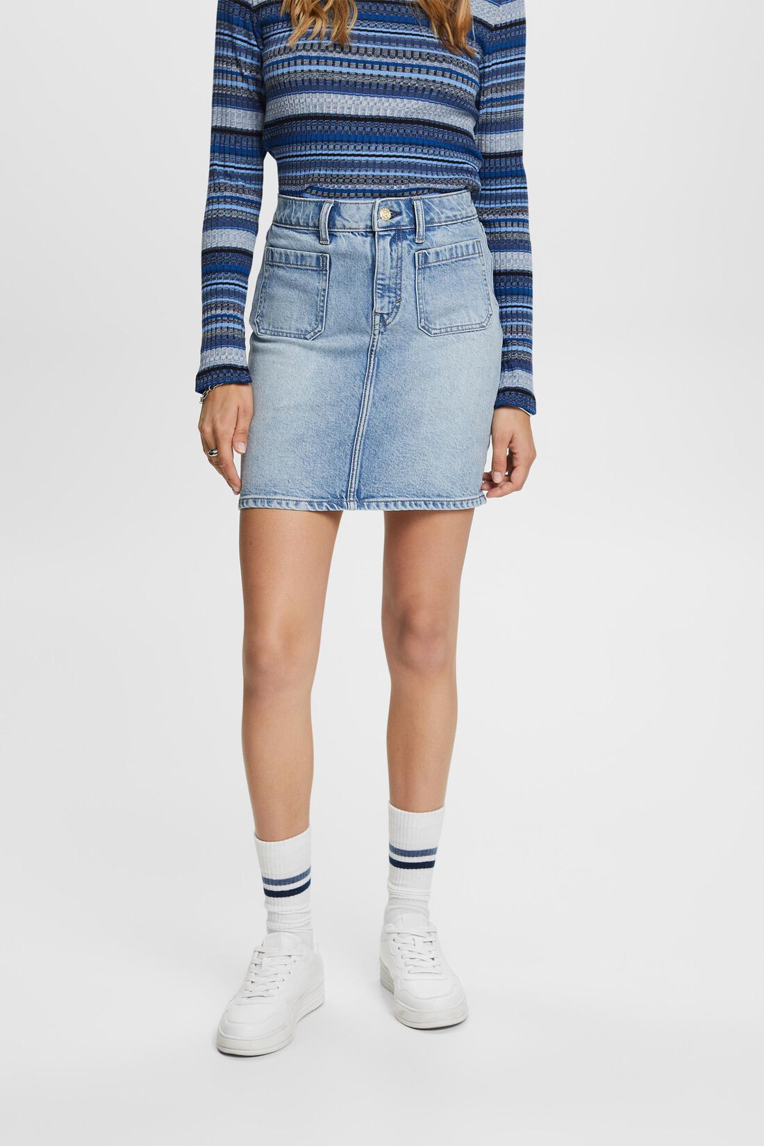 Jeansrock in Minil&auml;nge